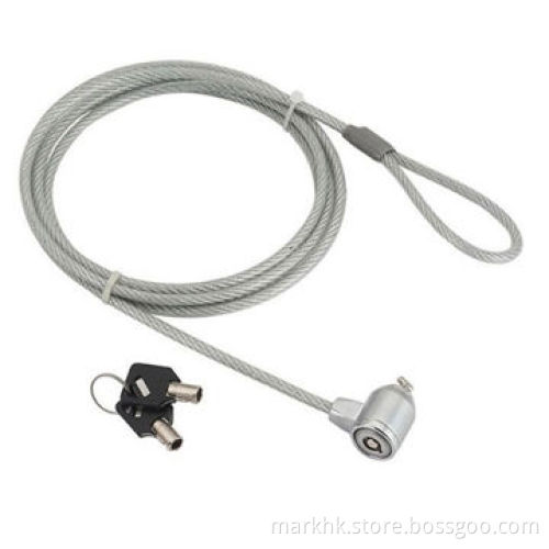 Computer lock with 1m Line and Key Type Tapered End